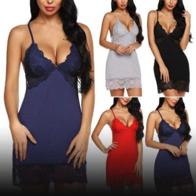 

XXL Sexy Lingerie Sleepwear Lace Women&39s G-string Dress Underwear Babydoll Nightwear