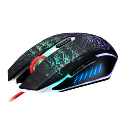 

T9 USB Wired Gaming Mouse 2400DPI 6 Buttons LED Optical Computer Mouse