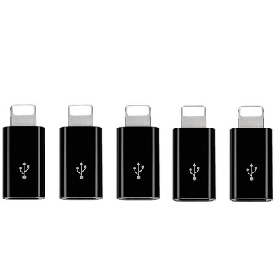 

5PCS Micro USB to 8 Pin Adapter for iPhone X 8 Plus 8 7 Plus 6 Plus 6S