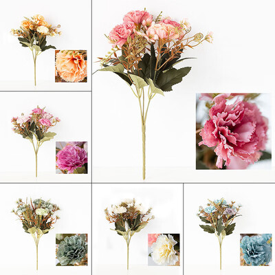 

Artificial Faux Simulated Carnation Flower Bouquet Mothers Day Gift Home Decor