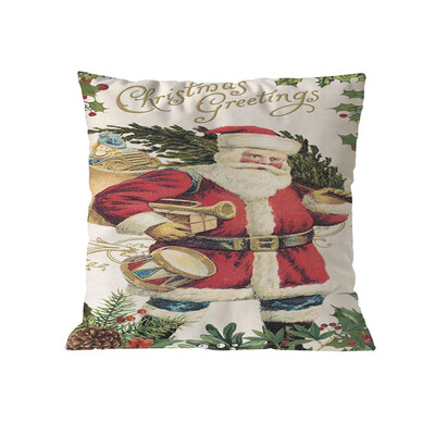 

Tailored Christmas Pillowcase Soft Sofa Cushion Home Decoration Pillow Case Waist Cushion