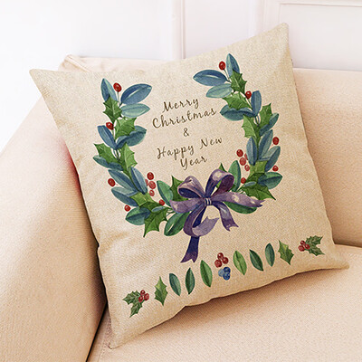 

Tailored Christmas Home Decor Cushion Cover Graffi Style Throw Pillowcase Pillow Covers