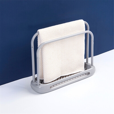

Toponeto Innovative Plastic Kitchen Desktop Dishwasher Cloth Drain Rack Rag Holder