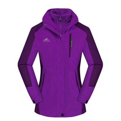 

Toponeto Women Waterproof Hoodie Detachable Breathable Sport Two-piece Set Outdoor Coat