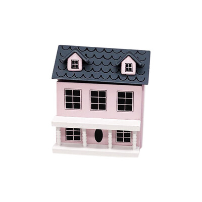 

Tailored 112 Mini Dollhouse Miniature Villa Mini House with Movable Grey Roof Toy