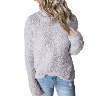 

Nomeni Womens Winter Long Sleeve Sweater Sweatshirt Ladies Fluffy Jumpers Pullover Tops