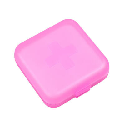 

Portable 4 Grids Pill Box Drug Tablet Medicine Storage Holder Splitter Case