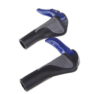 

Pair Bar End Handlebar Grips Bicycle Mountain Bike MTB Ergonomic Blue