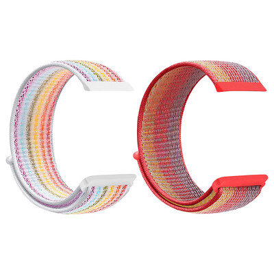 

〖Follure〗2PCS Magic Sticker Nylon Replacement Strap Wrist Band For Fitbit Versa Lite