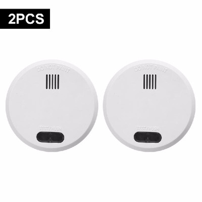 

Wireless Smoke Detector Photoelectric Fire Alarm Battery-Powered Light Sound Warning Fire Safety for Home Hotel School