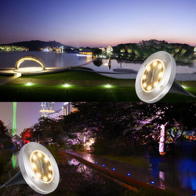 

Siaonvr 2 Pack Garden Pathway 8Led Lights for Outdoor Solar Landscape Path Yard Lights