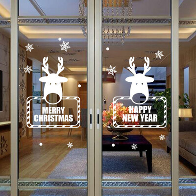 

〖Follure〗Christmas Reindeer PAG Sticker Snow Wall Decoration Home Wall Sticker