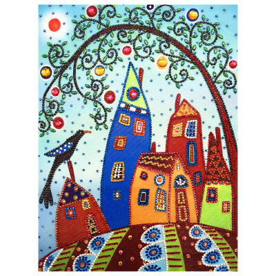 

5D City Landscape Diamond Painting DIY Handcraft Crystal Rhinestone Diamond Embroidery Painting Arts Craft for Home Decoration