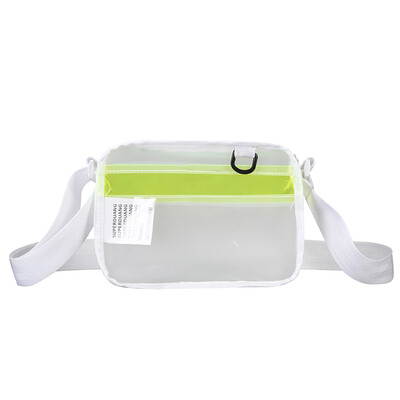 

Personality Fashion Street Couple Pack Transparent Jelly Pack Bounty Single Shoulder Pack Male Straddle Pack