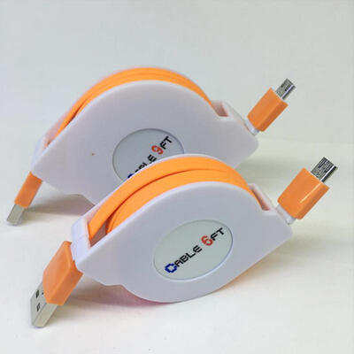 

Micro USB Cable 2m66ft Retractable Android Charger Data Cable For Samsung Nexus Kindle HTC LG Sony PS4 Tablet-2m
