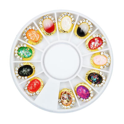 

Colorful Beauty Nail Drill Box Ellipse Water Drill Nail Case Manicure Tools