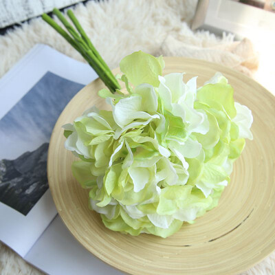 

Artificial Hydrangea Flowers Bouquet Fake Simulation Wedding Home Party Decor
