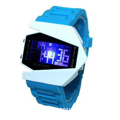 

Fashion LED Digital Wristwatch Plane Shape Dial Smart Watch For Students