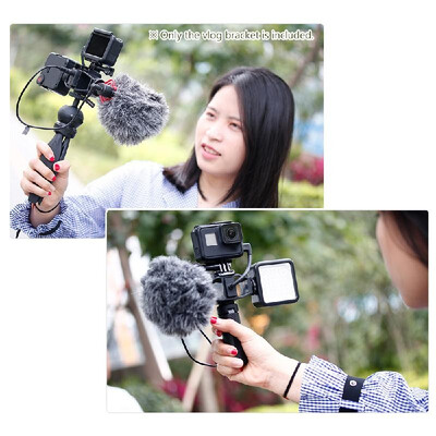

VIJIM GP-1 Vlogging Stand Bracket Double Cold Shoe Mount 14 Inch Tripod Thread for GoPro Hero 7 6 5 for SJCAM EKEN Action Cameras