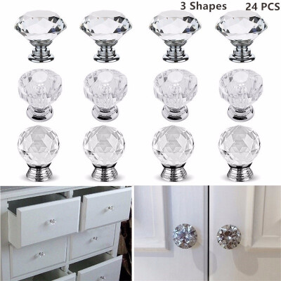 

8121624 PCS New High Quanlity Mini Crystal Handle Crystal Cupboard Drawer Pull Handle Used for Cabinet&Drawer