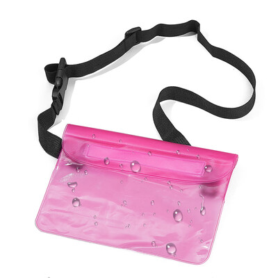 

Waterproof Pouch with Adjustable Waist Strap Waterproof Waist Bag For Beach Boating Fishing Swimming