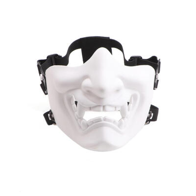 

Devil Smile Half Face Mask Costume Cosplay Party Props Outdoor CS Cover