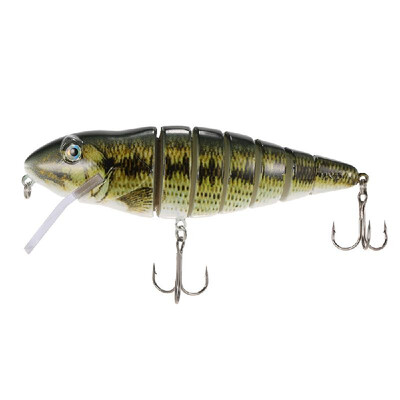 

Lixada 118cm35g Lifelike 7 Jointed Sections Fishing Lure Trout Swimbait Hard Bait Fish Hook Fishing Tackle