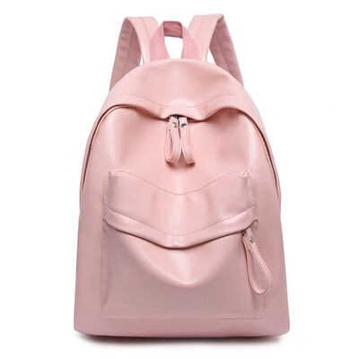 

Soft leather backpack female casual shopping backpack large capacity campus girls bag cross-border new PU backpack