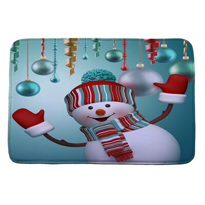 

〖Follure〗Christmas HD Printed Non-Slip Bath Mat Absorbent Home Decor E
