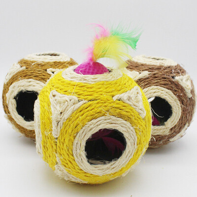 

Comfy Pet Supplies Sisal Cat Toy Balls for Cats&Kittens Handmade Eco-friendly&Safe Perfect for Cat Lover