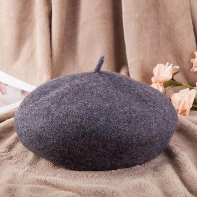

Autumn winter new lady wool bud cap sweet pumpkin cap warm yuezi cap