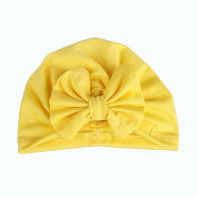 

New Kids Knot Solid 8 Colors Hat For Baby Turban Pom Beanie Cap Yoga Hats Bobble