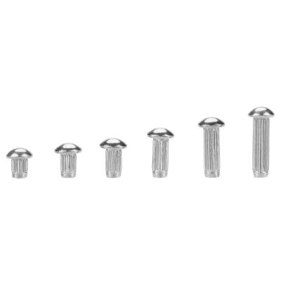 

Greensen 120pcs M3 Stainless Steel Round Head Knurled Shank Solid Rivets Assortment Set