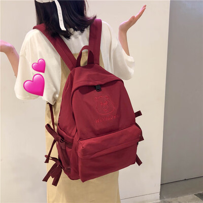 

Ins schoolbag female Korean high school students small fresh academic style simple ancient travel backpack