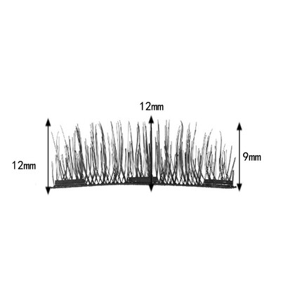 

〖Follure〗Double 3D Magnetic False Eyelashes Natural Eye Lashes Extension Handmade 2018