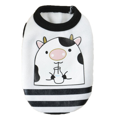 

Winter Dog Vest Cute Cartoon Clothing Warm Flannel Dog Clothes For Small Dogs Outfit Pet Cat T-Shirt