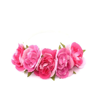

〖Follure〗Roses Women Bohemian Floral Headbands Flower Party Wedding Hair Headband