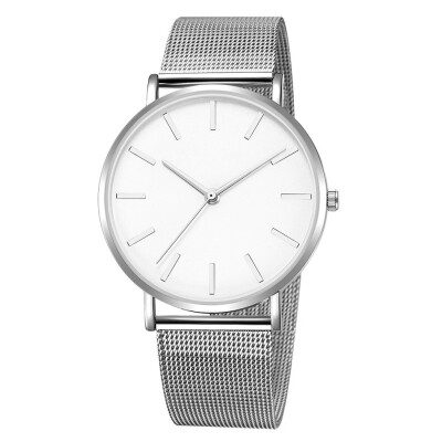 

Gobestart Fashion Quartz Watch Women Men Mesh Stainless Steel Quality Casual Wrist Watch