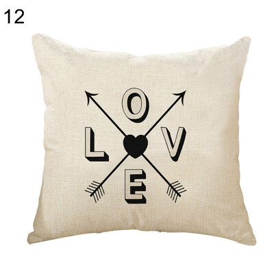

Love Dream Hug Peace Pillow Cover Cushion Case Home Car Sofa Bedroom Hotel Decor