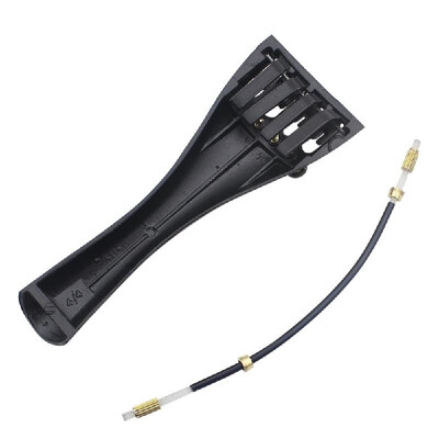 

34 44 Violin Fiddle Tailpiece Hill Style with 1pcs Tailgut Tailcord 4 Fine Tuners Aluminum Alloy Durable Strong