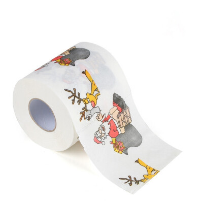 

Gobestart Home Santa Claus Bath Toilet Roll Paper Christmas Supplies Xmas Decor Tissue A