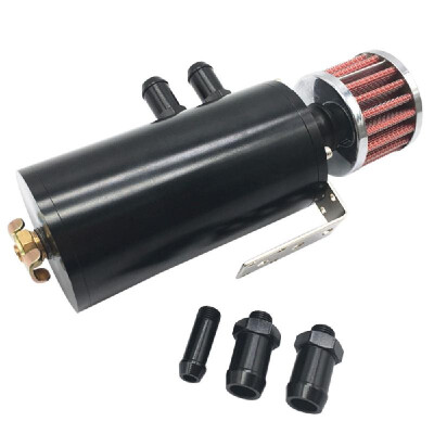 

Universal Reservoir Aluminum Breather Tanks Oil Catch Can with Breather Filter