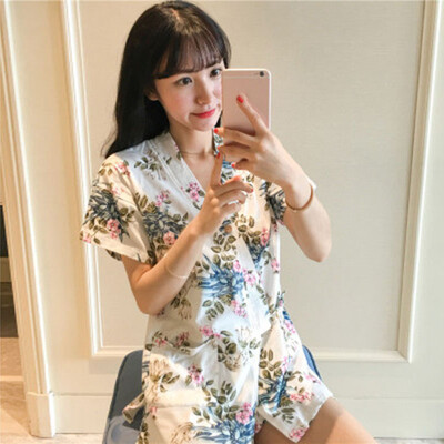 

Women Sleepwear set Ladies Loose Casual Fashion Sleepwear set V-neck Pajama