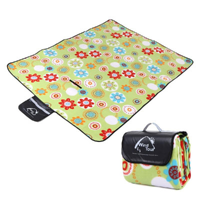 

Outdoor Picnic Mat Portable Waterproof Plaid Blanket Beach Lawn Mat for Picnic Baby Crawling Sleeping Yoga Pad