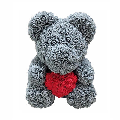 

38cm Rose Love Heart Cartoon Bear Artificial Flower Doll Valentine Day Gift