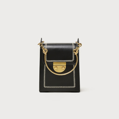 

Qiao Bani 2019 new Korean chic fashion wild ring chain small square bag shoulder shoulder diagonal female bag