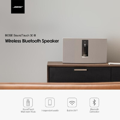 

BOSE SoundTouch 30 III Wireless Bluetooth Speaker Stereo Music Home Theater Support Dual-band Wi-Fi AUX USB Ethernet Port Play for