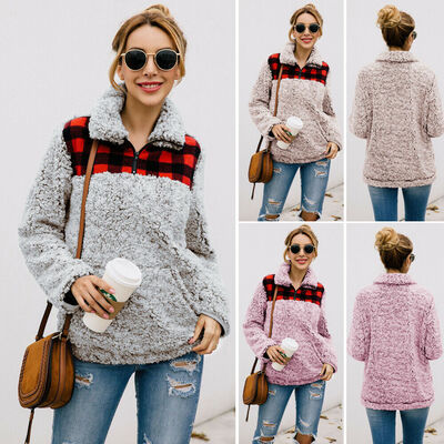 

Winter Women Wool Lined Jackets Ladies Fleece Parka Coats Outwear Overcoat Slim