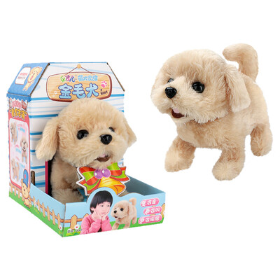 

〖Follure〗Cute Walking Pet Barking Dog Electric Toy Soft Gift Plush Dog For Kids