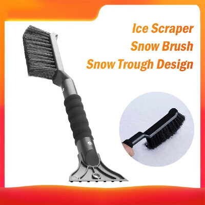 

2-in-1 Ice Scraper with Brush for Car Windshield Snow Remove Frost Broom Cleaner